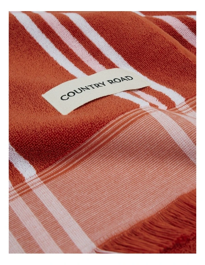 Ebb Australian Cotton Beach Towel in Titian image 2