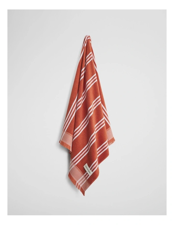 Ebb Australian Cotton Beach Towel in Titian image 3