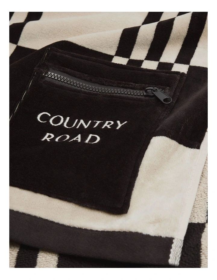 Eyre Australian Cotton Beach Towel in Sand image 2