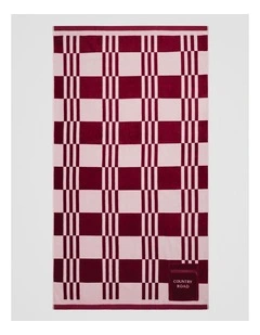 Eyre Australian Cotton Beach Towel in Merlot