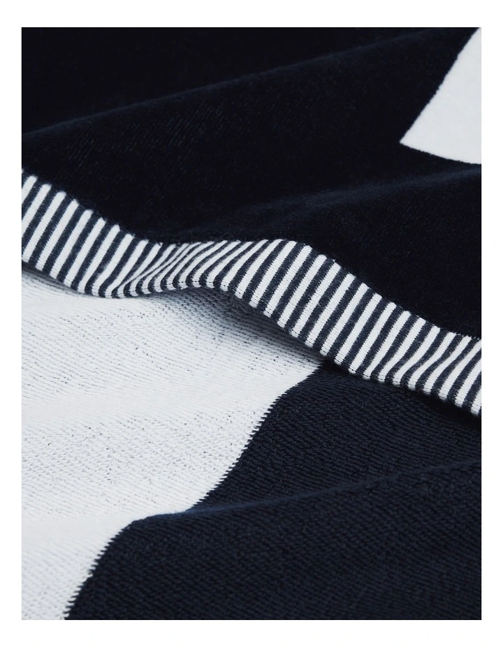 Haven Australian Cotton Beach Towel in Navy image 2