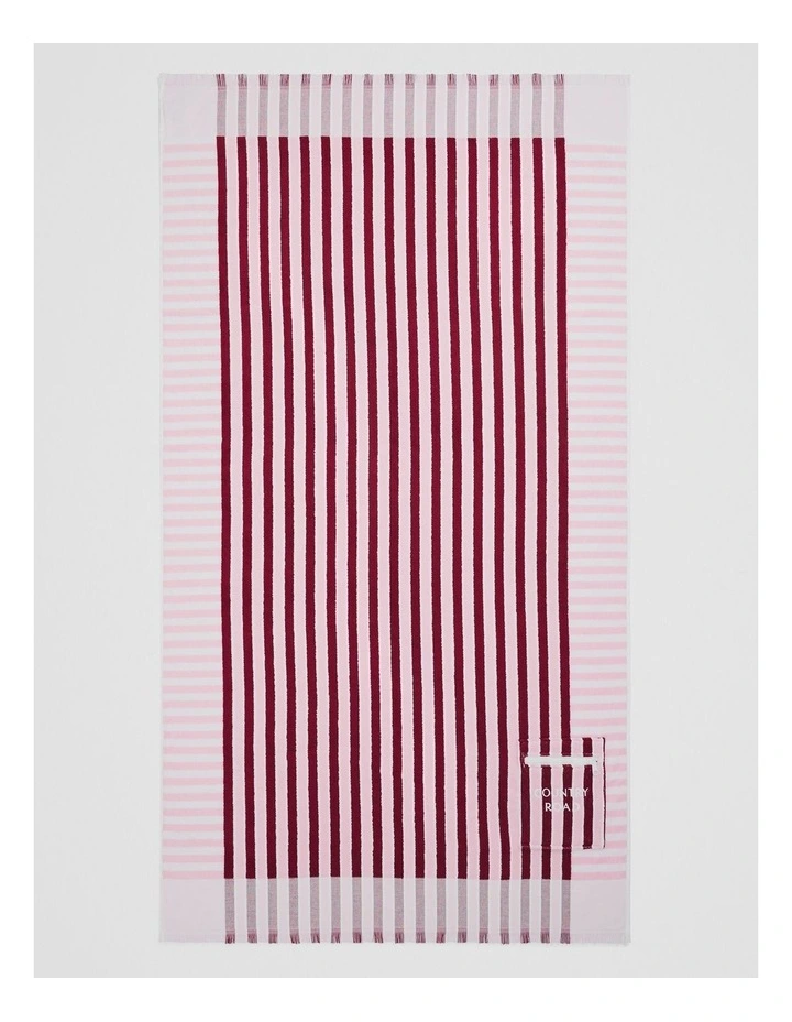 Bribie Pocket Towel in Merlot image 1