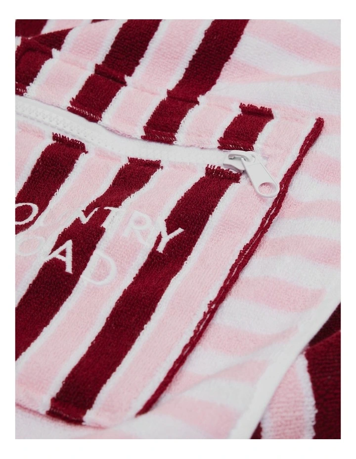 Bribie Pocket Towel in Merlot image 2
