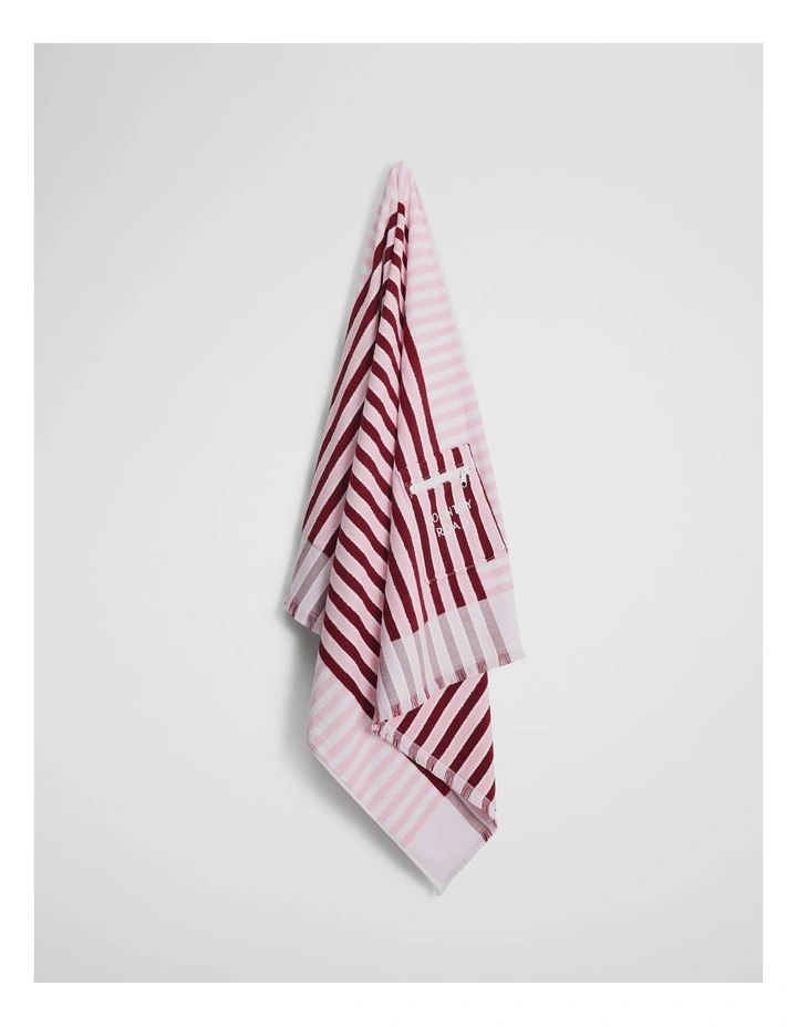 Bribie Pocket Towel in Merlot image 3