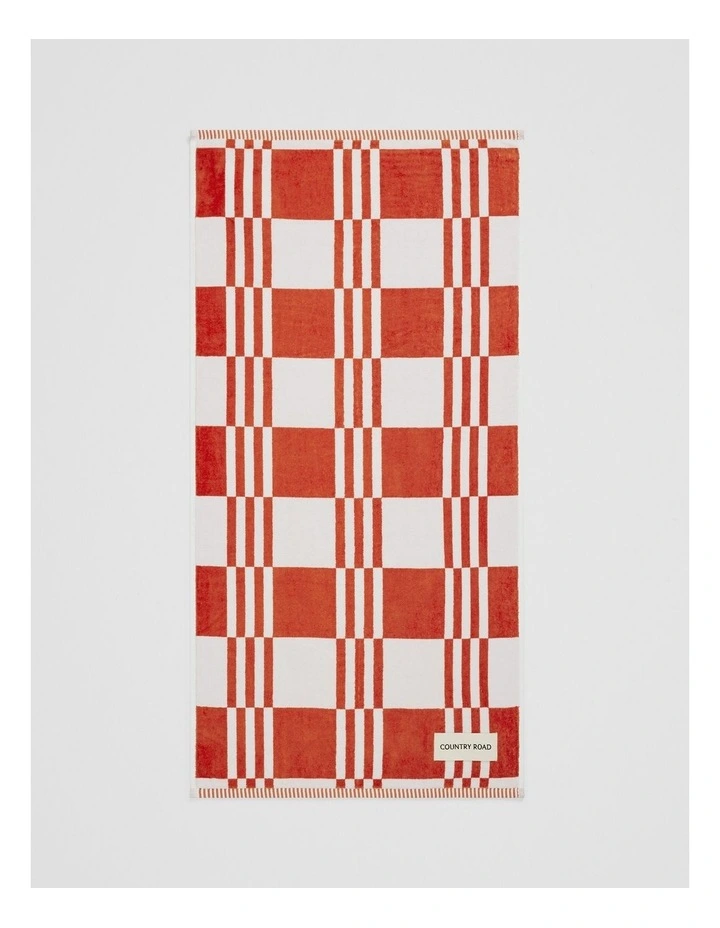 Eyre Leisure Towel in Titian image 1