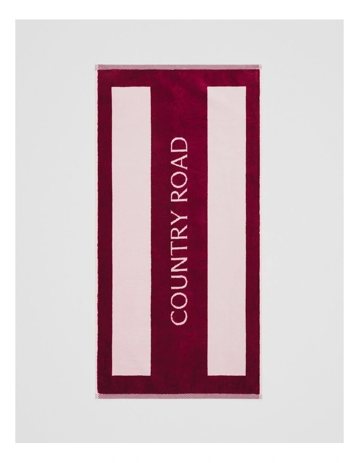Haven Leisure Towel in Merlot image 1