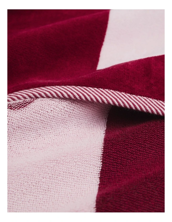 Haven Leisure Towel in Merlot image 2