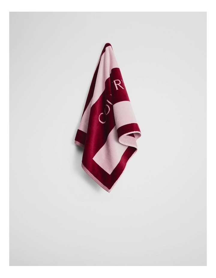 Haven Leisure Towel in Merlot image 3