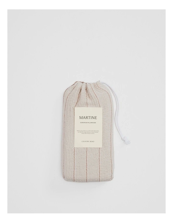 Martine European Pillow Case in Natural image 4