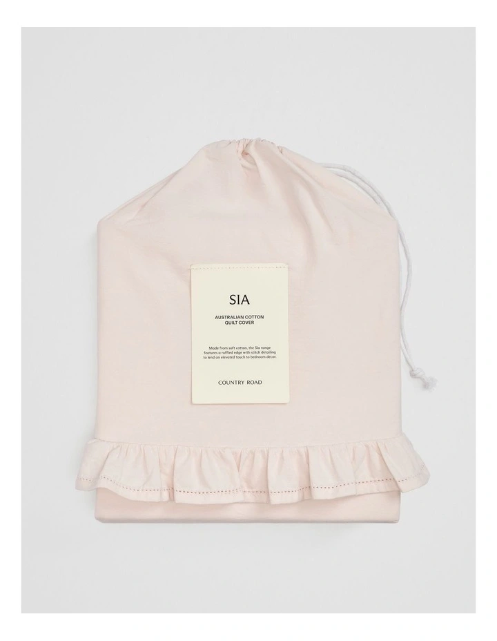 Sia Queen Quilt Cover in Bud image 4