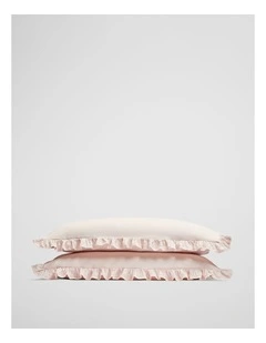 Sia Standard Pillow Case Pair in Bud