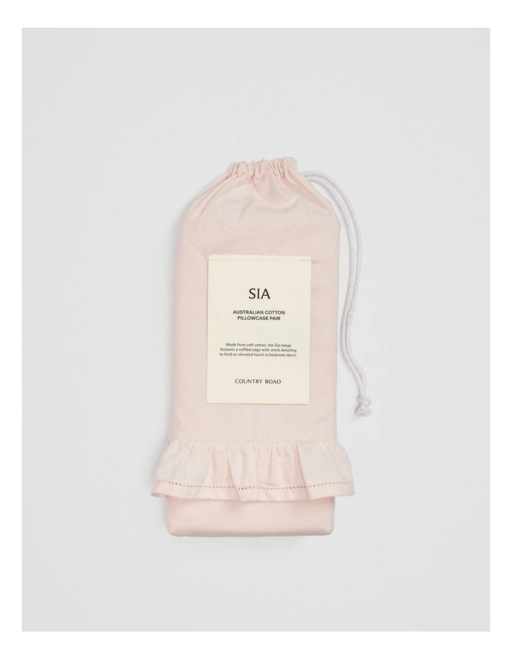 Sia Standard Pillow Case Pair in Bud image 4