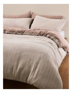 Martine King Quilt Cover in Natural