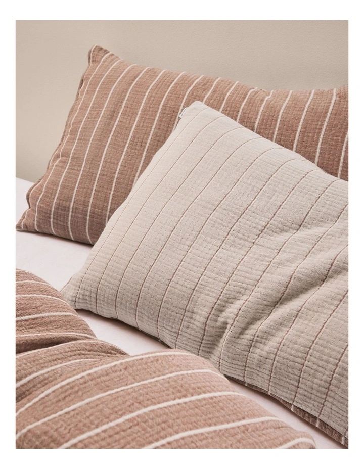 Martine Standard Pillow Case Pair in Natural image 2