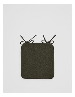 Reed Flat Chair Padded in Dark Olive