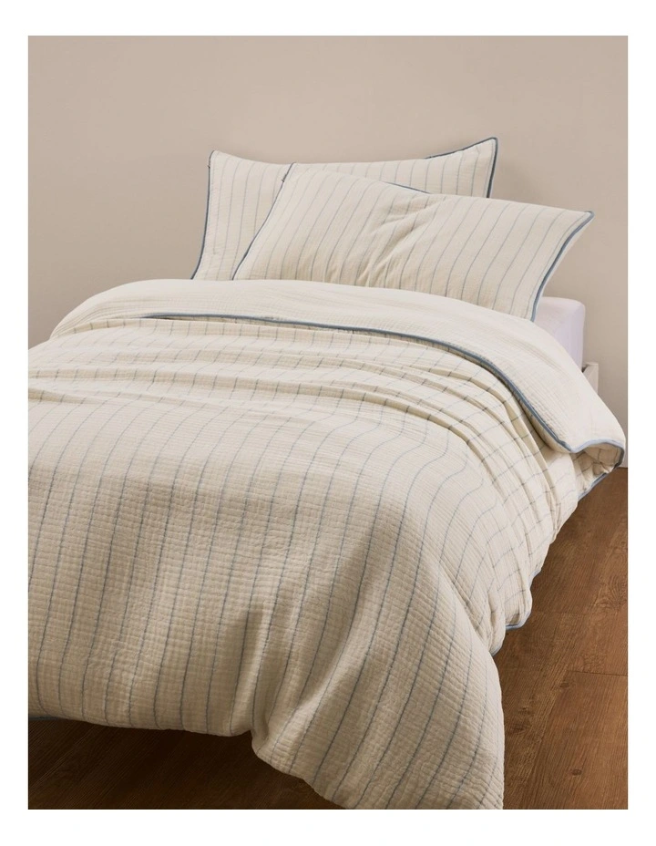Kids Ayla Single Quilt Cover in Ciel Blue image 1