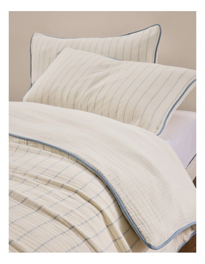 Kids Ayla Double Quilt Cover in Ciel Blue image 2