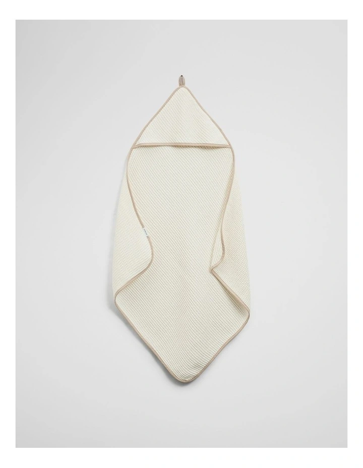Rhea Hooded Towel in Natural image 1