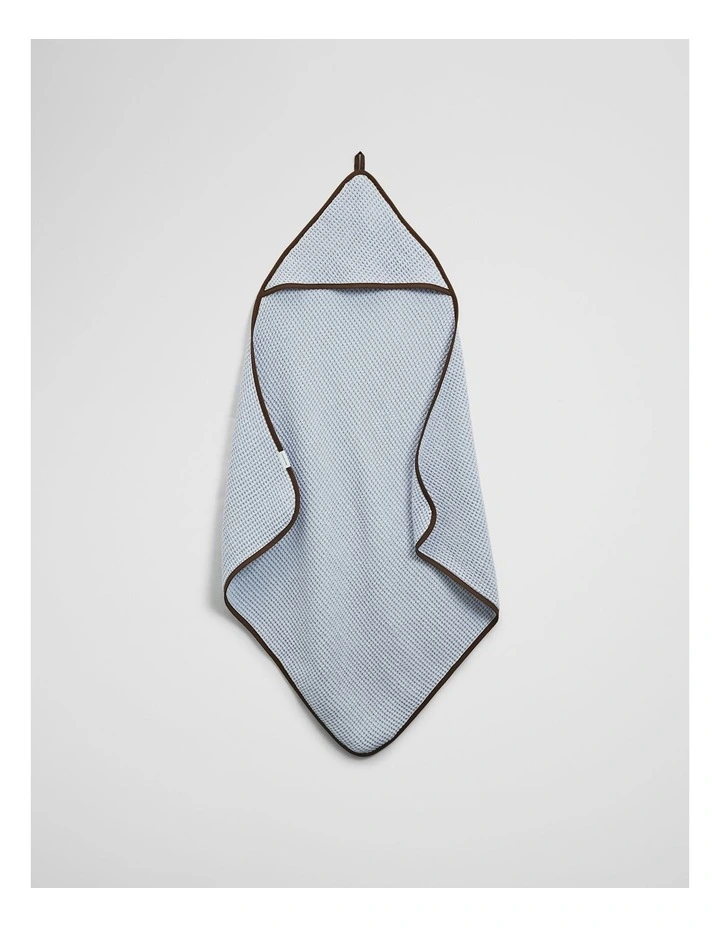Rhea Hooded Towel in Ciel Blue image 1