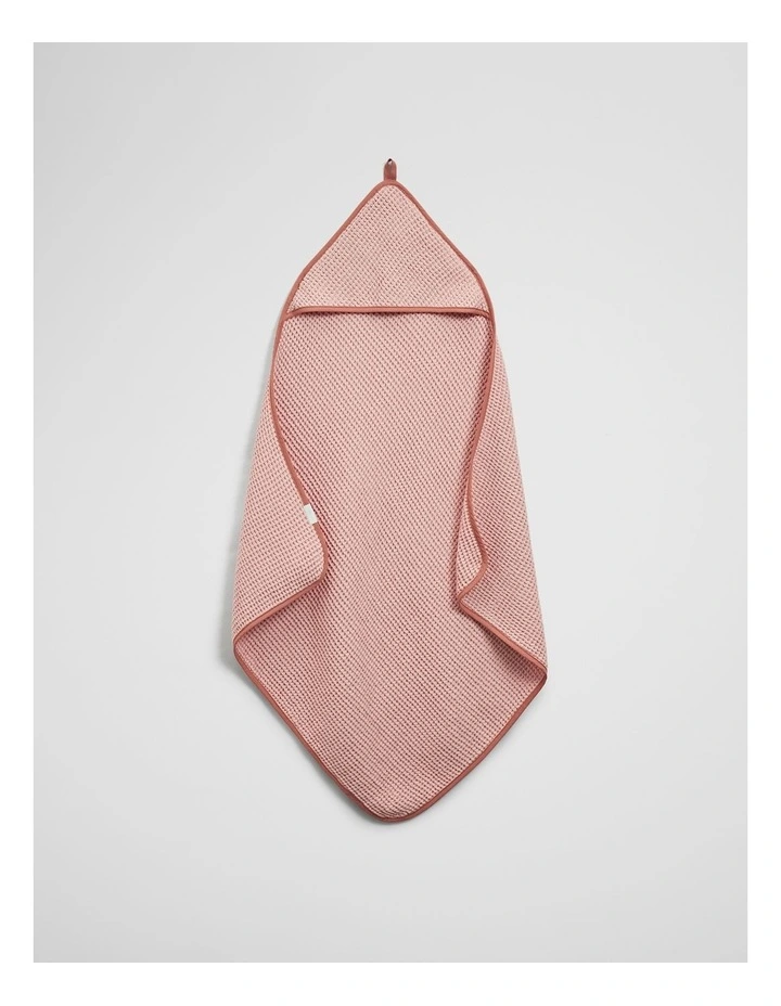 Rhea Hooded Towel in Bud image 1