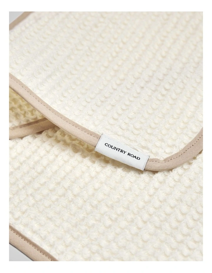 Rhea Wash Cloth 3 Pack in Natural image 2