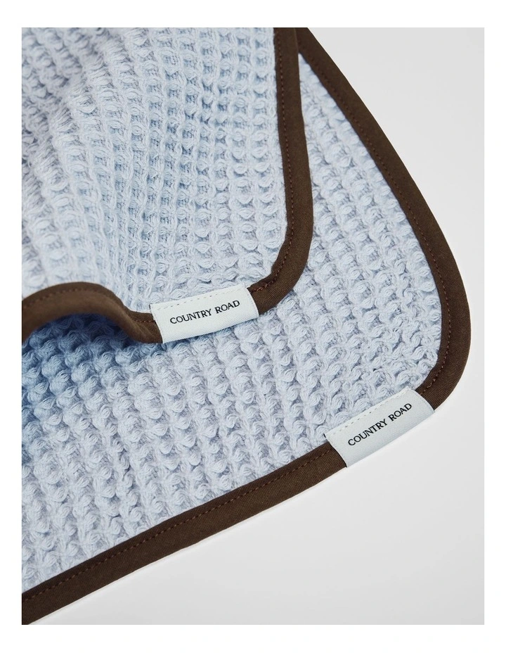 Rhea Wash Cloth 3 Pack in Ciel Blue image 2
