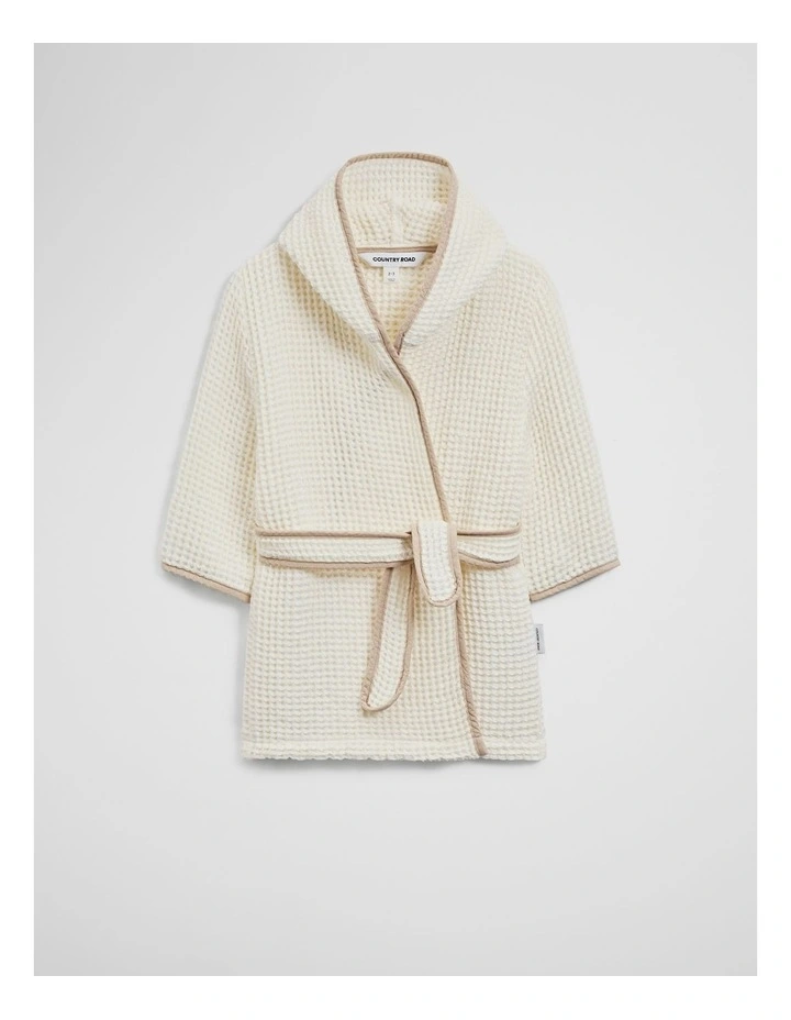 Rhea Hooded Robe in Natural image 1