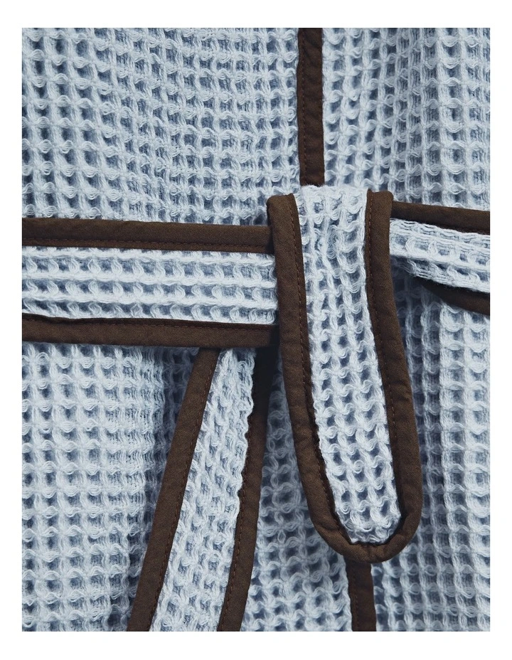 Rhea Hooded Robe in Ciel Blue image 2