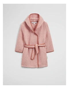 Rhea Hooded Robe in Bud