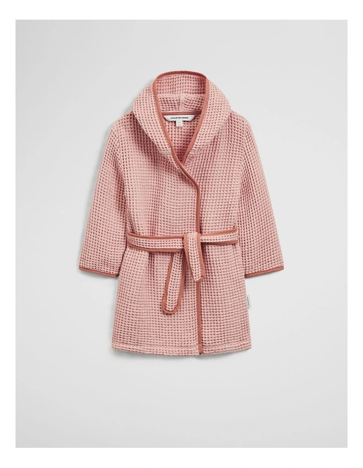 Rhea Hooded Robe in Bud image 1