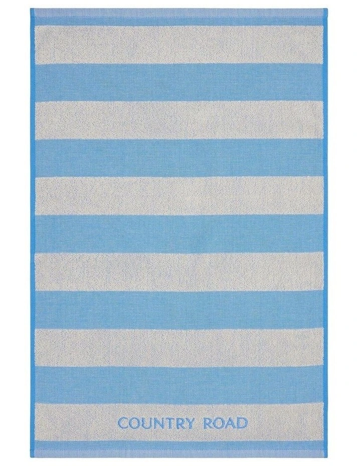Franklin Australian Cotton Tea Towel in Marine Blue image 4