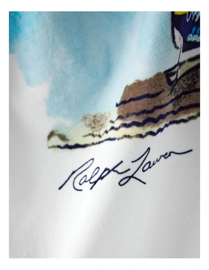 Australian Open Polo Bear Beach Towel in White image 2