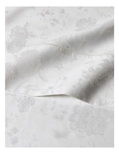 Organic Cotton Bethany Jacquard Sheeting in Beige