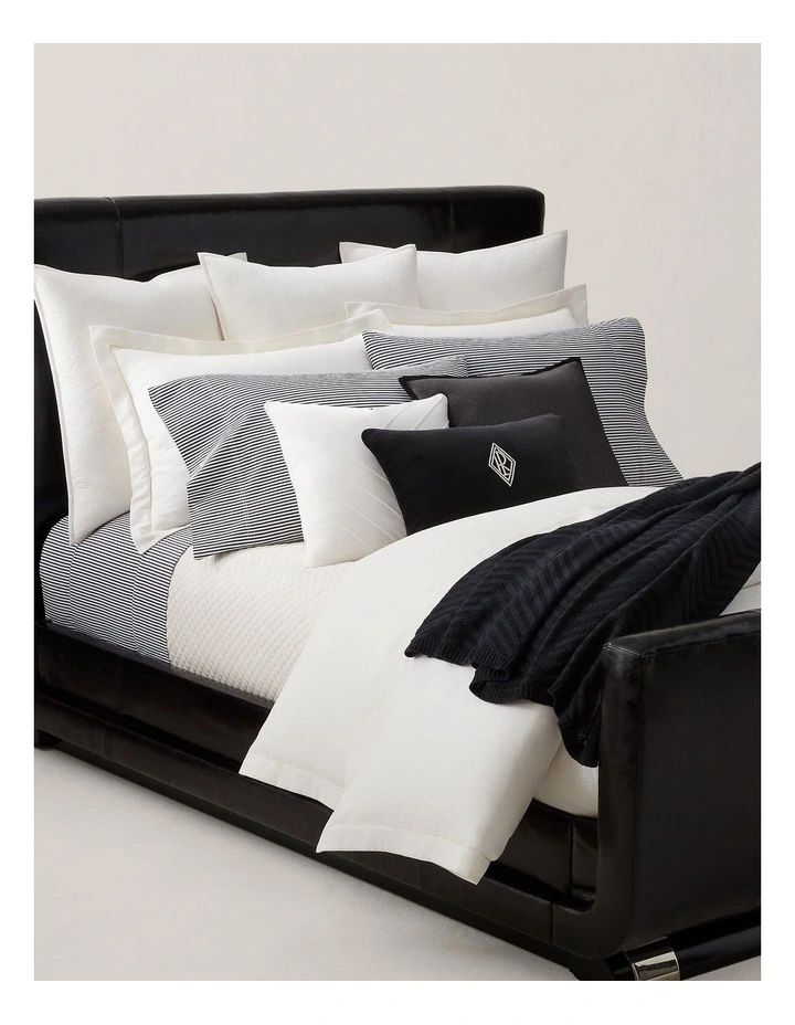 Organic Cotton Shirting Stripe Sheeting in Black image 3