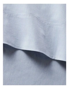Organic Cotton Oxford Solid Sheeting in Blue