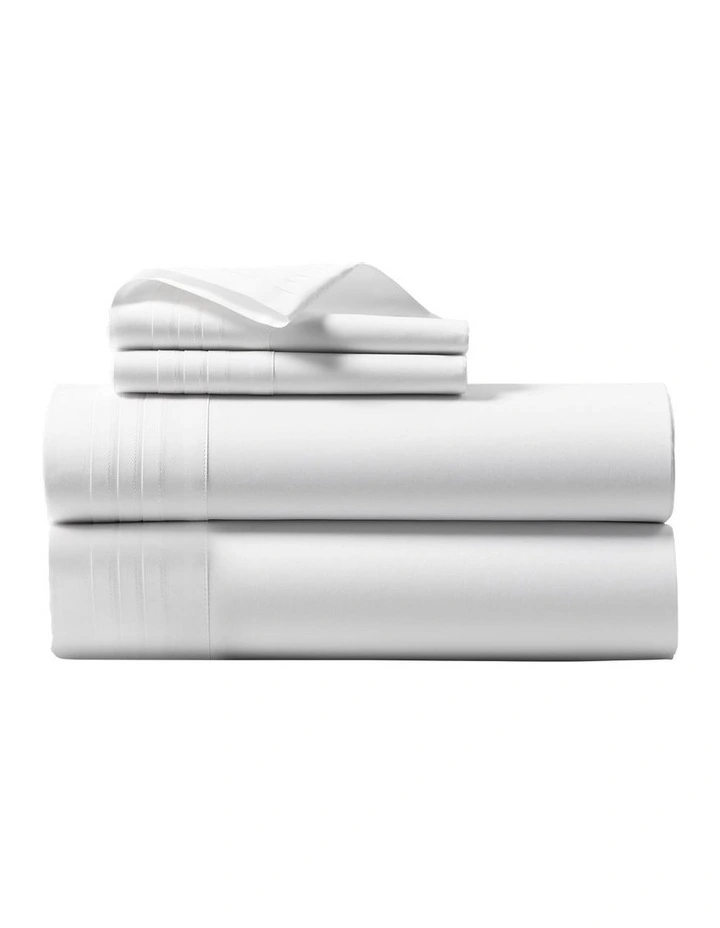 Organic Cotton Tuxedo Pleat Sheeting Pillowcase image 2