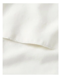 Linen Solid Sheeting in White