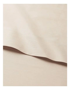 Organic Cotton Oxford Solid Sheeting in Beige