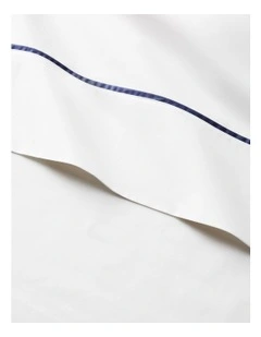 Organic Cotton Percale Palmer Sheeting in White