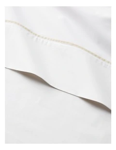 Organic Cotton Percale Palmer Sheeting in White