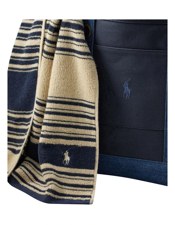 Towel & Tote Gift Set in Beige image 4