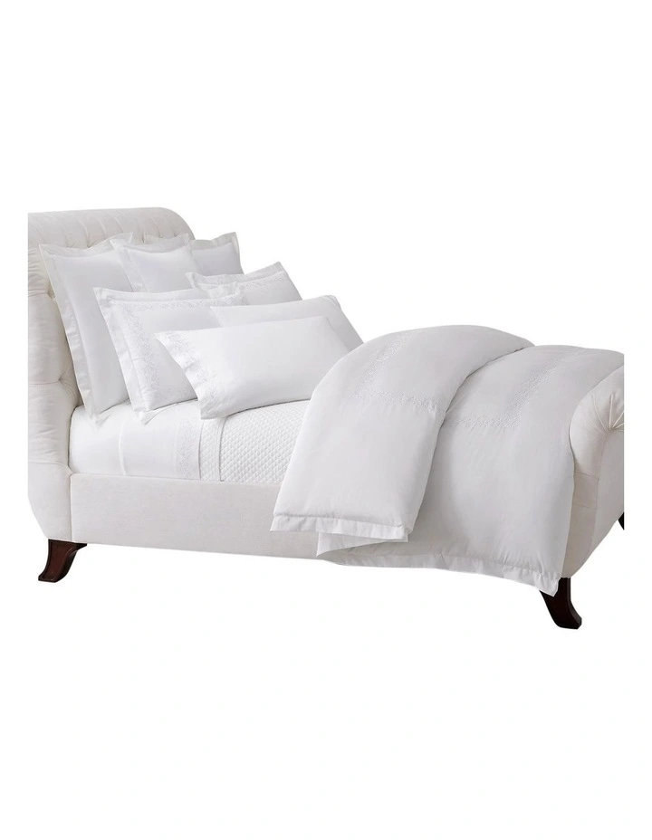 Organic Cotton Eloise Embroidery Pillowcase in Beige image 3