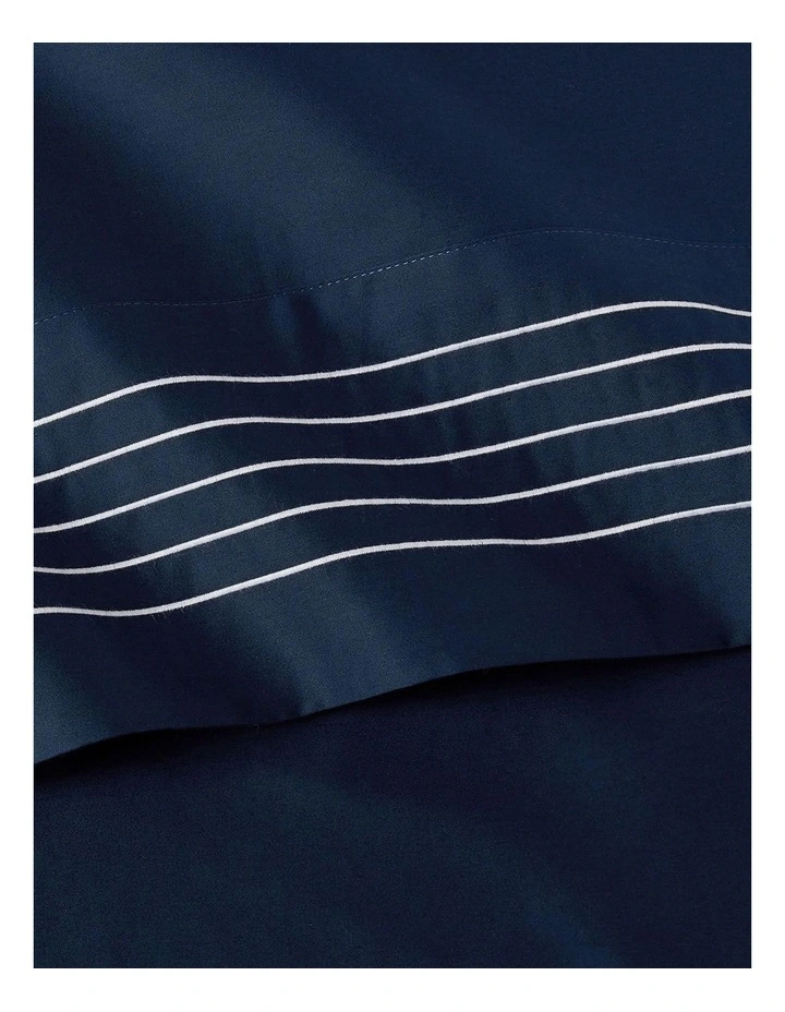 Organic Cotton Sateen Handkerchief Pillowcase in Blue image 2