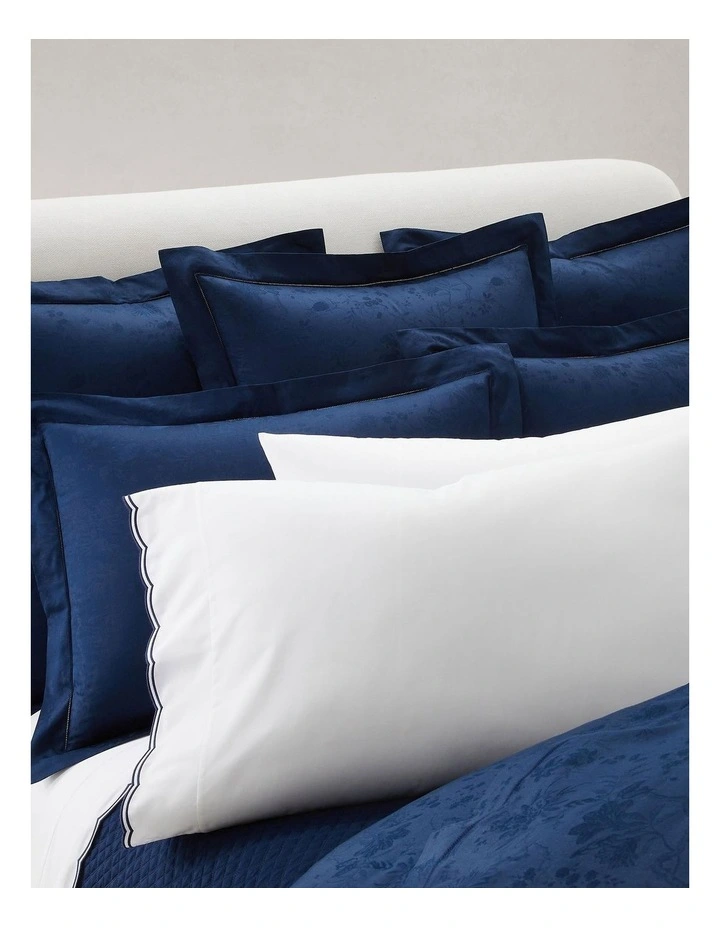 Organic Cotton Bethany Jacquard Pillowcase image 3