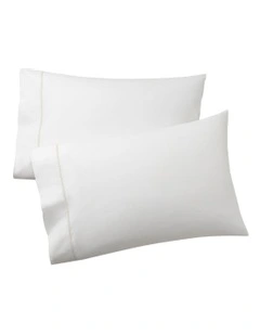 Organic Cotton Percale Palmer Pillowcase in Beige