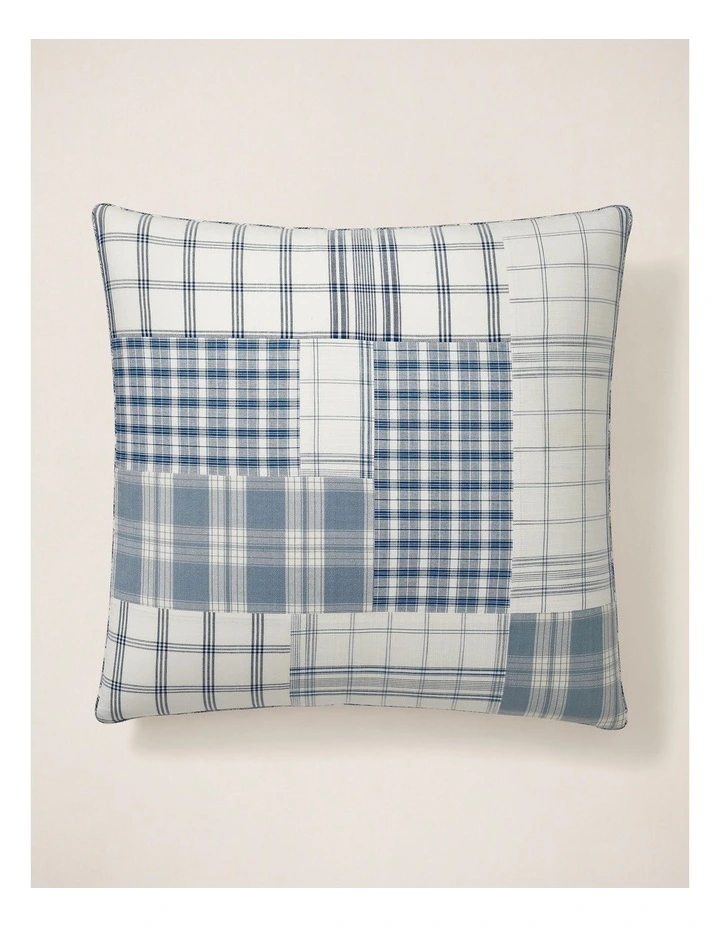 Austin Euro Sham in Blue Plaid image 1