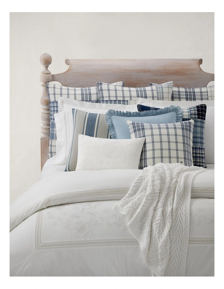 Adair Duvet Cover in White image 1