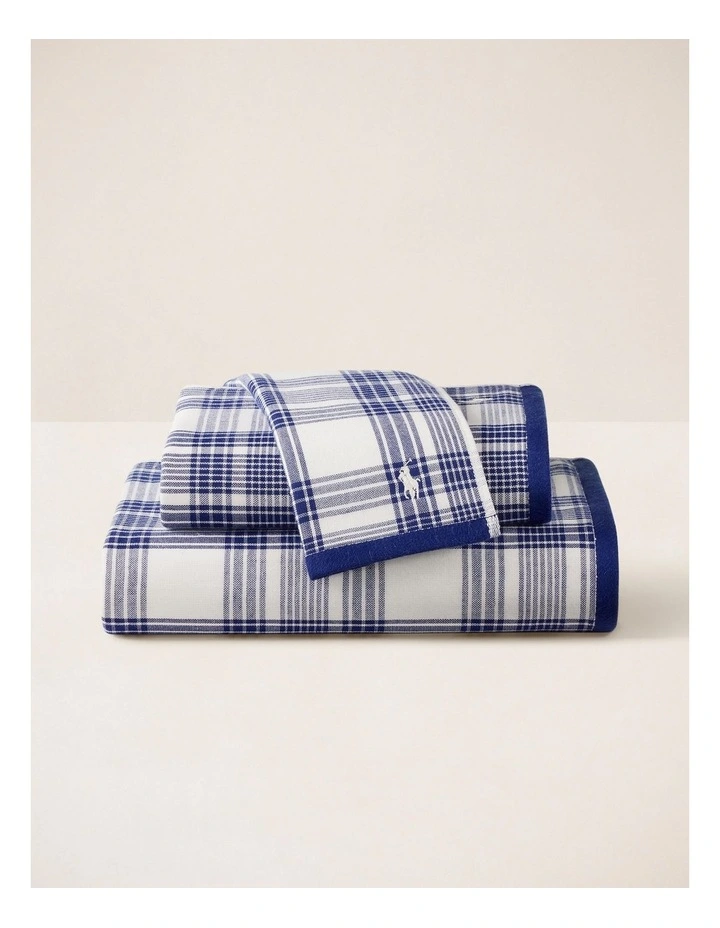 Rae Towel in Blue Check image 1
