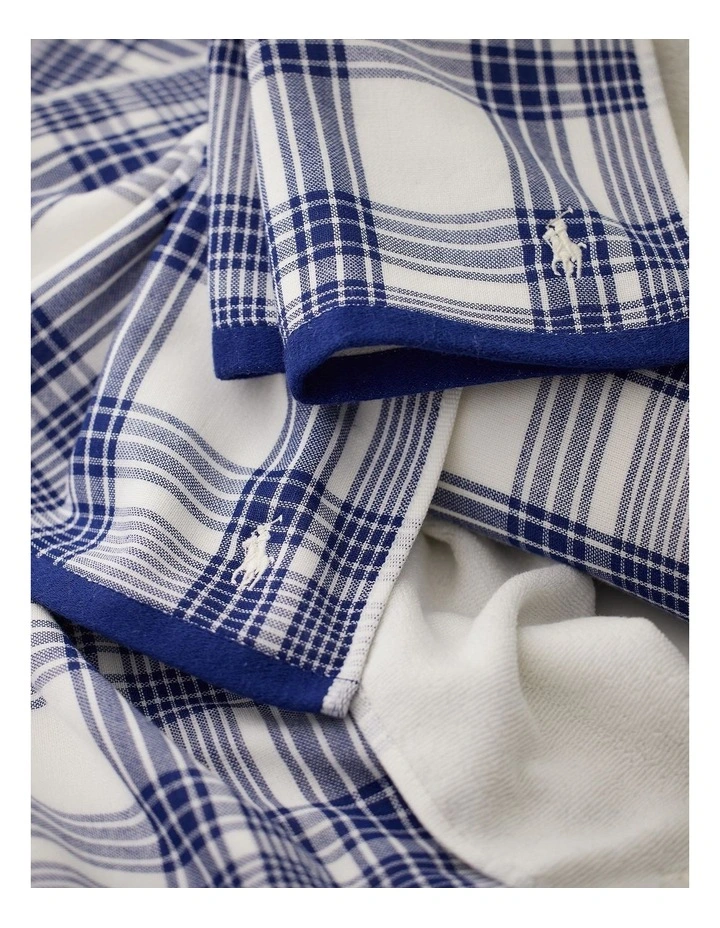 Rae Towel in Blue Check image 3