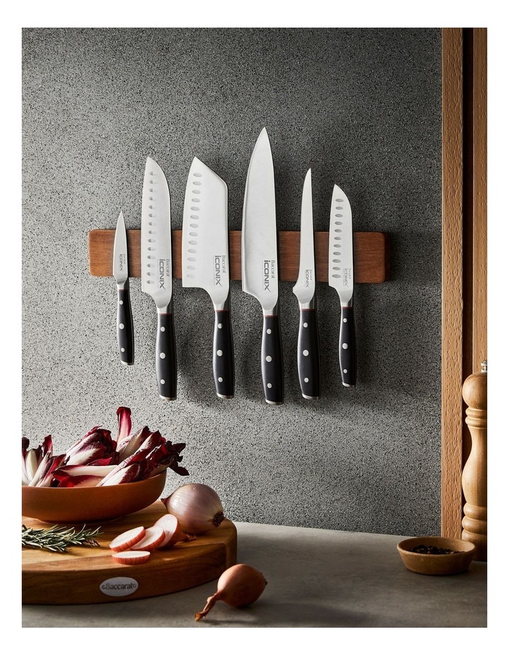 Baccarat iD3 Magnetic Acacia Wood Wall Mounted Knife Holder 40cm in Brown image 4